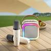 NEW K12 Bluetooth Speaker Portable Home Cute Karaoke Mini Wireless Audio with Microphone K Song Family Singing Machine