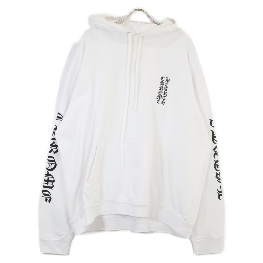 Chrome Hearts Vertical Logo Arm Hoodie tops XL whiteUsed