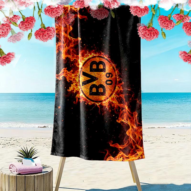 BVB Print Beach Towel, Large Soft Quick Dry Towel for Beach Camping Swimming