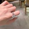 Exquisite Zircon Butterfly Rings for Women Girls Fashion Geometric Opening Adjustable Rings Engagement Wedding Jewelry Gifts