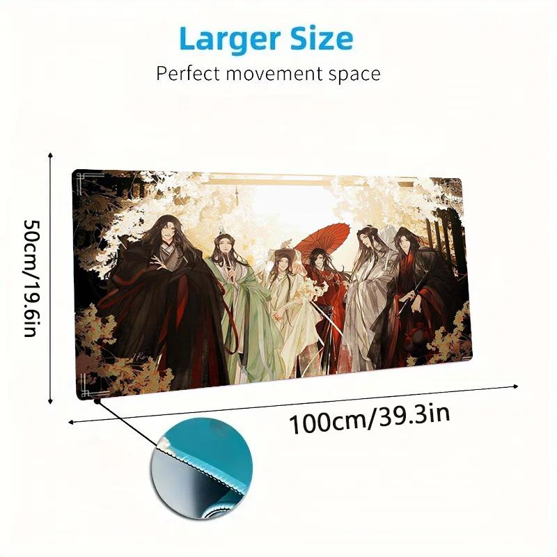 WangXian Color Mouse Pad Large Gaming Table Cushion Non-slip Laptop Tablet Big Mousepad XXL Mat Mini PC Playmat With Lock edge