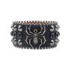 Amerikanisches Strassnietenarmband, Spinne Dekorativ Punk Gothic Personalisierter Schmuck