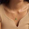 CARLIDANA Fine Jewelry Charms Hot Birthstone Necklace Fashion Simple Zircon Stainless Steel Necklace Christmas Birthday Gift