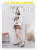 2025 Spring Women's Breathable White Versatile Thick-Soled Korean Style Casual Sneakers