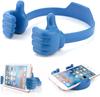 Thumbs-up Phone Stand: Adjustable Plastic Holder, Portable Desktop Stand for iPhone, Xiaomi & Samsung