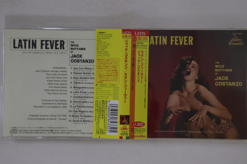 CD JACK COSTANZO - Latin Fever TOCP53733 LIBERTY Japan Obi Latin Used