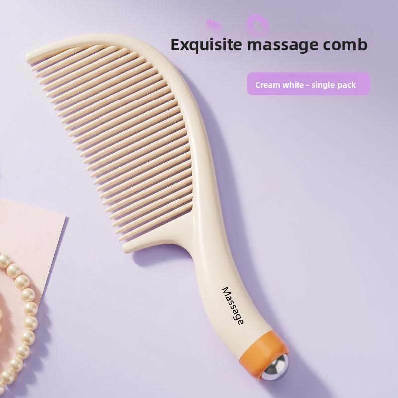 Linglong Massage Comb - Special for Ladies - Long Hair Straightening Comb - Home Use Massage Ponytail Comb - Portable Straightening Comb