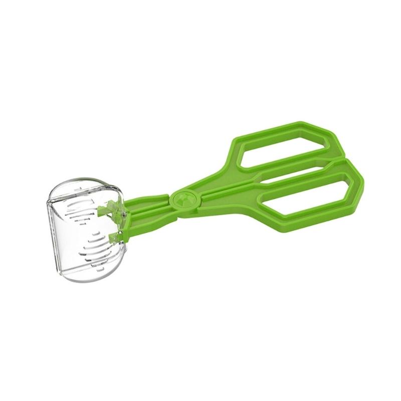 Plastic Insect Capture Tongs For Reptiles Care Feeder Pliers Clear Ergonomic Tool Gentle Feeding Solution Easy Cleaning