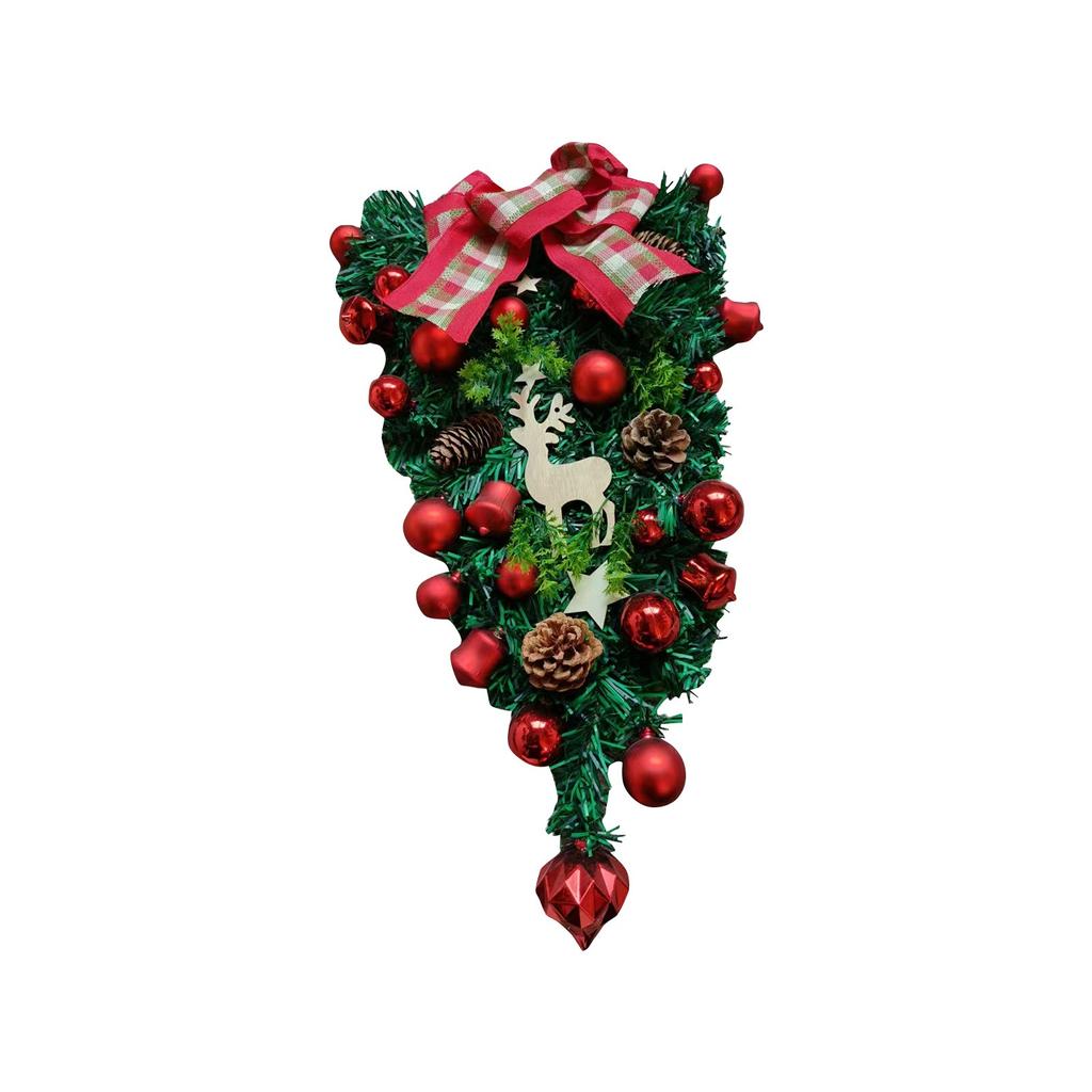 Wreath,Artificial Flowers Wreath, Door Hanging Decoration, Festival Props, Hanging Window Wall Hanging(50cm)