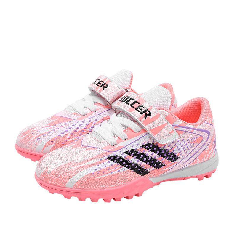 2025 new Velcro football shoes boys teenagers students broken nails lawn training ground sports shoes