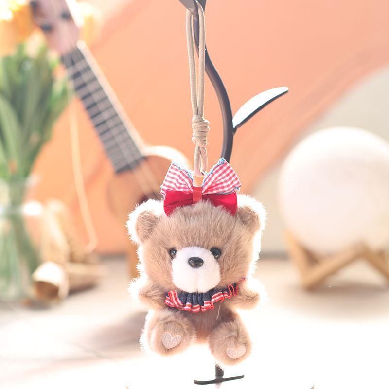 Cute Teddy Bear Plush Toy With Pp Cotton Filling For Backpack Decoration