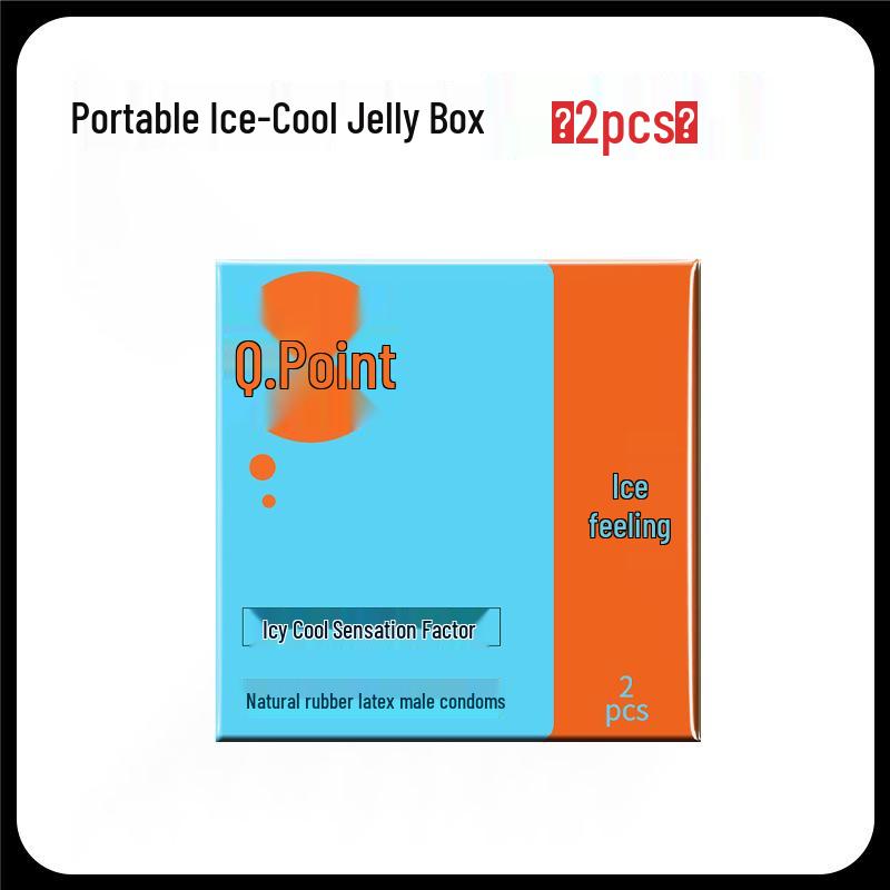 Q-point Hyaluronic Acid 001 Large Particle Delay Condoms - Long-lasting Contraceptives for Adults