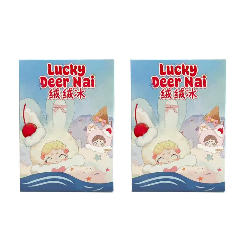 Luckydeernai Rongrong Ледяная Серия Mystery Box Милый Плюшевый Мешок Подвеска Фигурка Кукла Счастливый Олень Най Слепые Игрушки Для Подарка Девушке Мягкая Плюшевая Пушистая Official Genuine