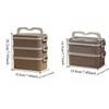 2/3 Layers Multi Layer Lunch Box Large Capacity Divided Food Storage Container  for Home