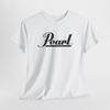 Pearl Drums Logo Unisex Graphic White Tshirt Cotton Tee Sizes S-3XL Music Fans Unisex T-Shirt