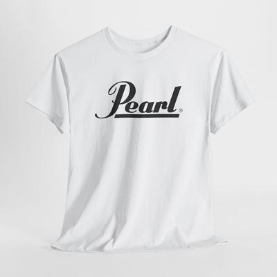 Pearl Drums Logo Unisex Graphic White Tshirt Cotton Tee Sizes S-3XL Music Fans Unisex T-Shirt