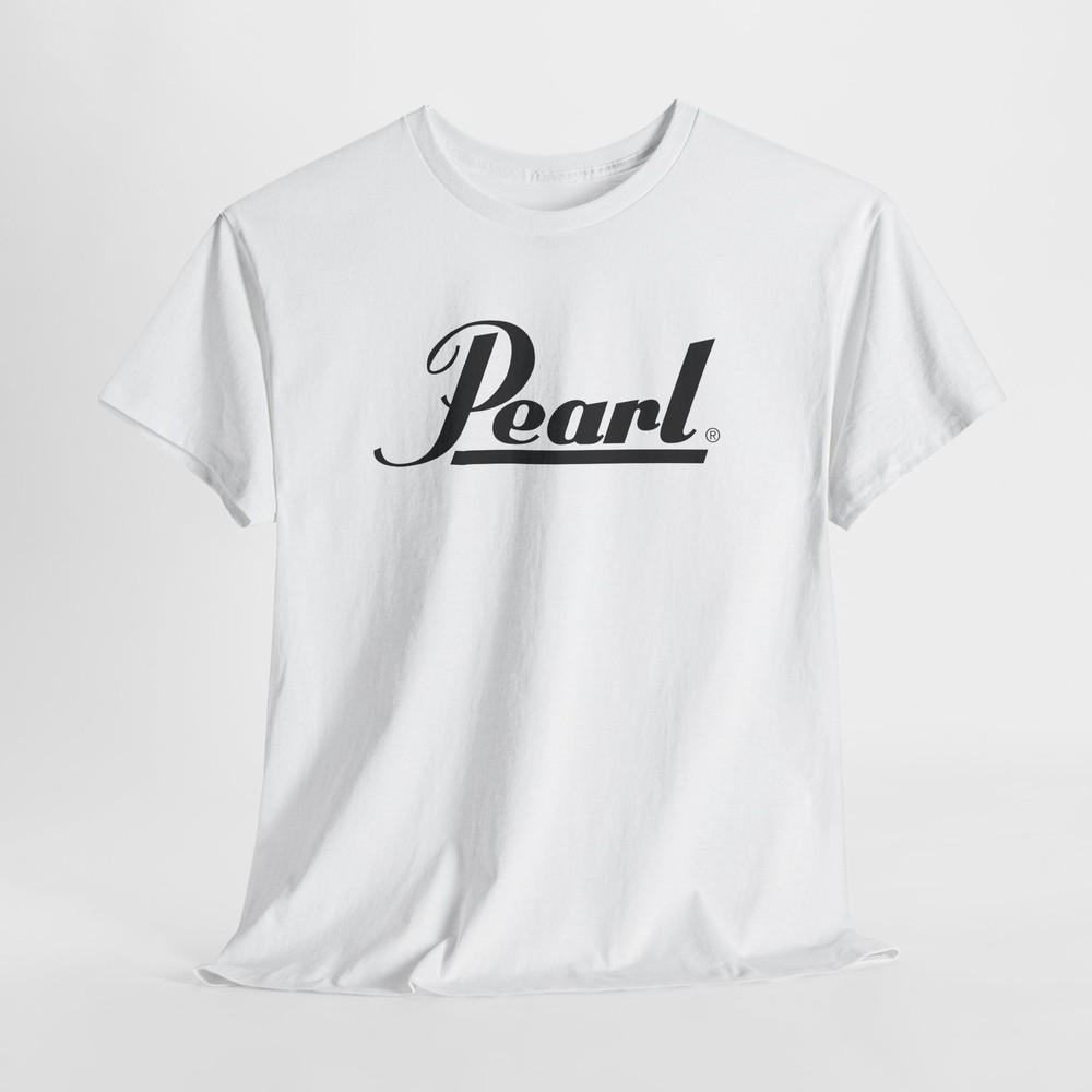 Pearl Drums Logo Unisex Graphic White Tshirt Cotton Tee Sizes S-3XL Music Fans Unisex T-Shirt