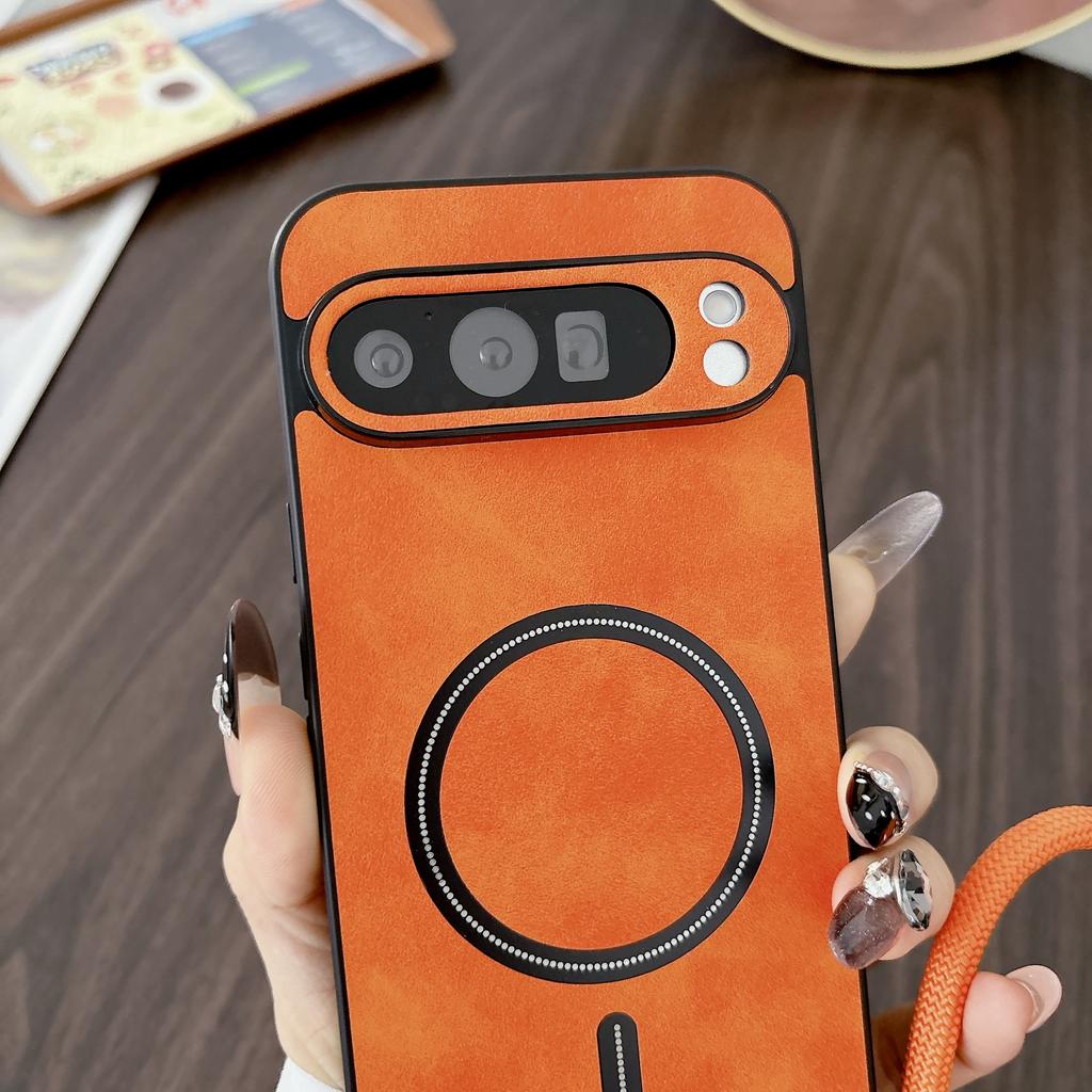 Luxury Sheepskin Smooth-touch Magnetic Charging Case For Google Pixel 10A 9 8 7 Pro XL 9A 8A 7A Anti-drop Bumper Protector Cover