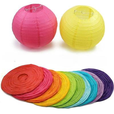 1Pcs Waterproof Lantern Outdoor Courtyard Decoration Rainproof Silk Fabric Folding Steel Wire Advertising Lanterns