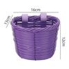 7 Styles Front Handle Carrier Retro Woven Children's Bicycle Scooter Basket Front Riding Basket