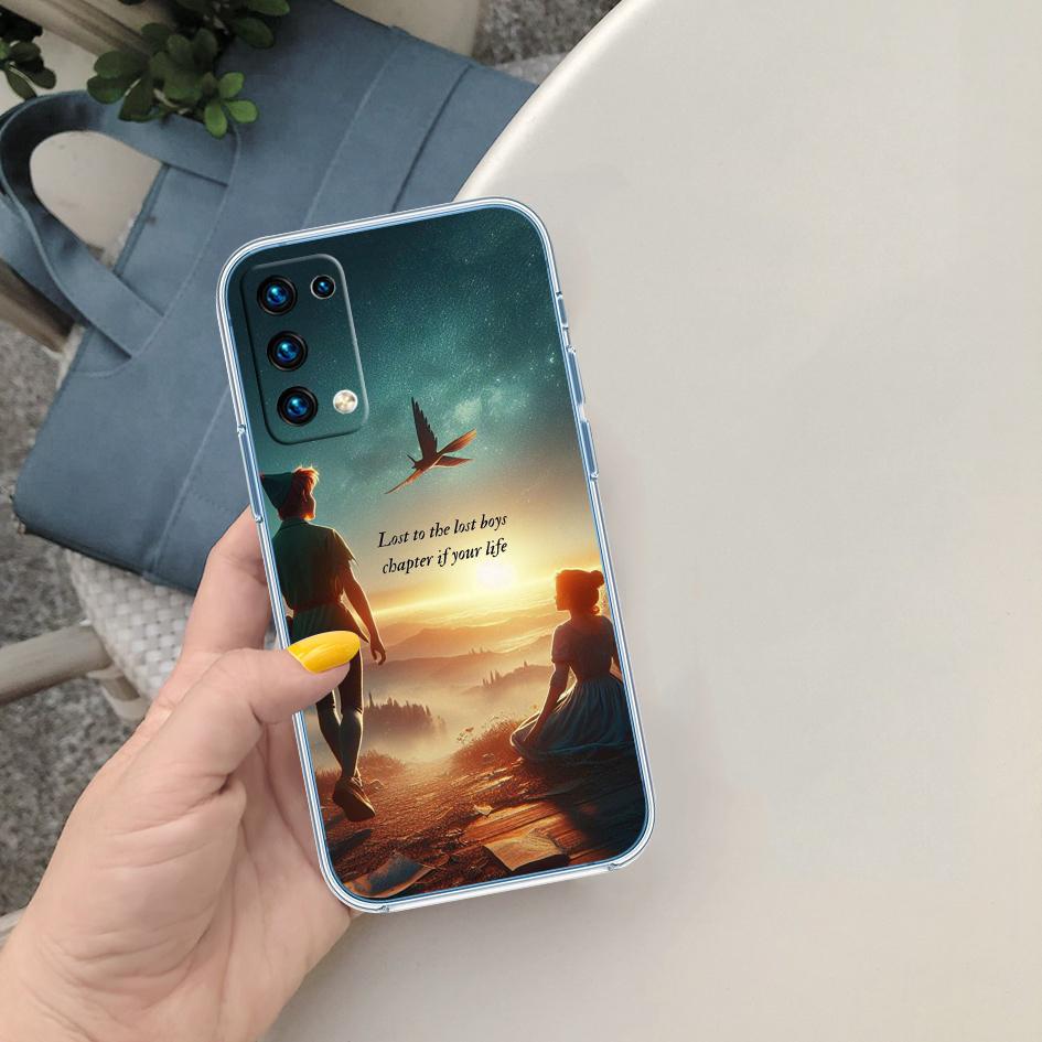 CJ85 Peter Pan Soft Shell Transparent Phone Case for Motorola Moto G7 G8 G9 G84 G85 G73 G24 G15 Z2 Play Power Plus
