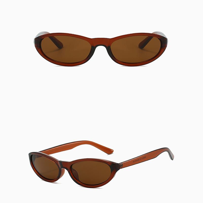 Retro Oval Small Frame Fashion Outdoor UV Protection Sunglasses For Women