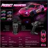 New Professional 1:43 Scale Mini RC Drift Car 4WD 2.4GHz Remote Control with Gyroscope Cool LED Lights Rechargeable Racing Car Toys Gifts for Children