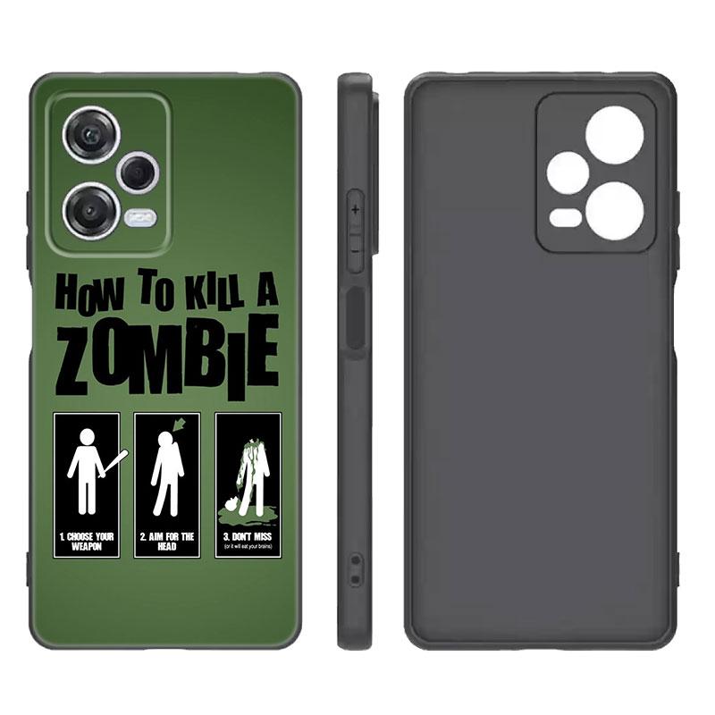 The Walking Dead Black Silicone Phone Case For Xiaomi Redmi Note 9 10 11 11S 11T 12 13 Pro 5G Plus 9S 10S 12S