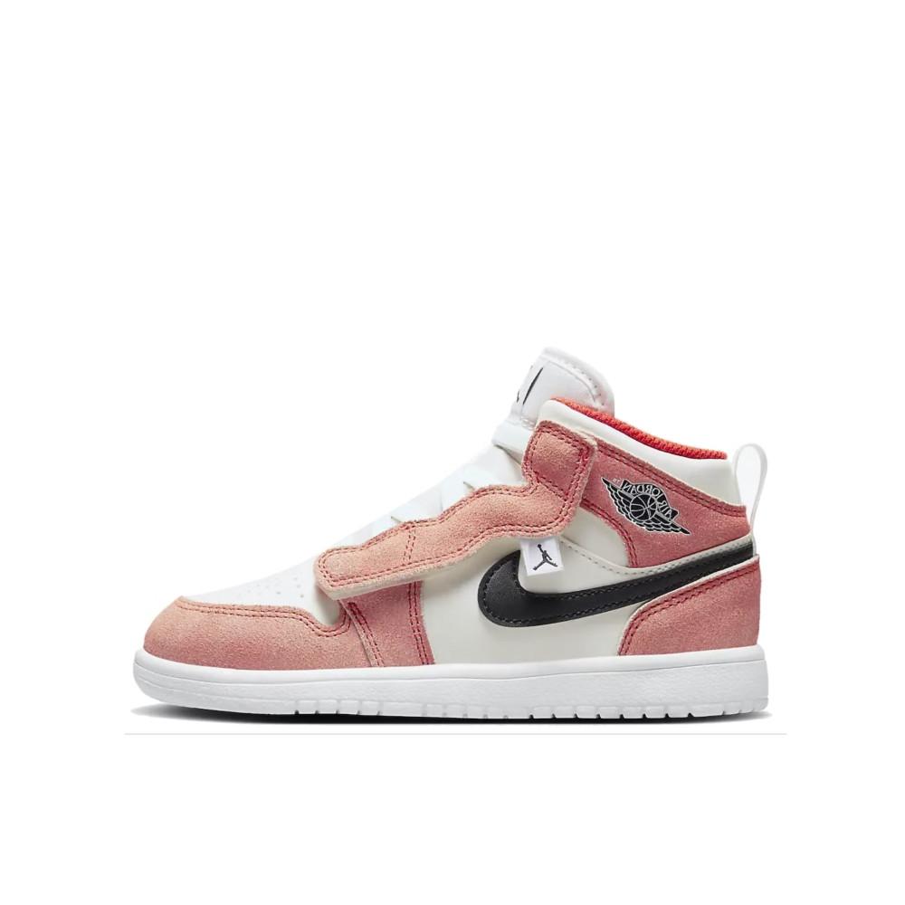 Air Jordan 1 Mid Alt SE Orange Suede Enfant et Bébé