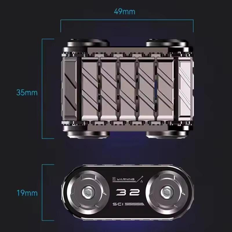 1 Pcs Fidget Spinner Tank Fidget Roller Autism Adhd Metal Edc Fidget Toys Office Desk Toys Anxiety Stress Relief Toys Adult Gift