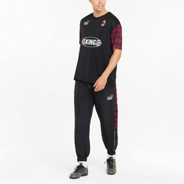 Puma Acm Ftblheritage Jersey Casual Breathable Soccer Shirt Men Tops Black 765093-01