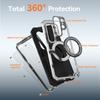 Rotating RingSupport Metal Case For Samsung S26 Ultra Shockproof Dropproof Military Magnetic Screen Lens Aluminum Cover