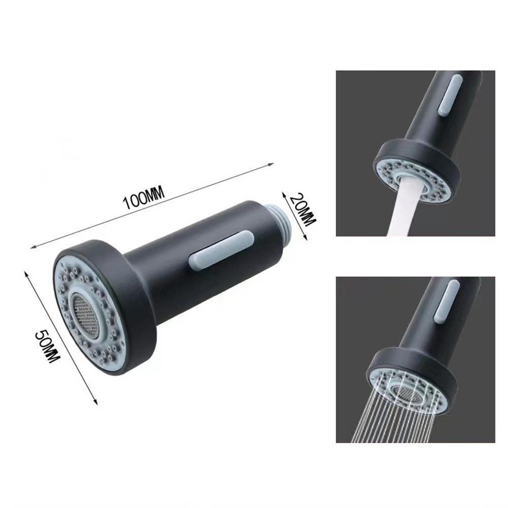 1 шт. Выдвижная насадка-распылитель Запасная сменная смеситель кран Душевая лейка Настройка Кухонные смесители Домашний декор Выдвижная чёрный