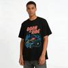 Born To Ride Motorcycle Print Tee Outdoor Riding Retro Casual Top Pure cotton T-shirt