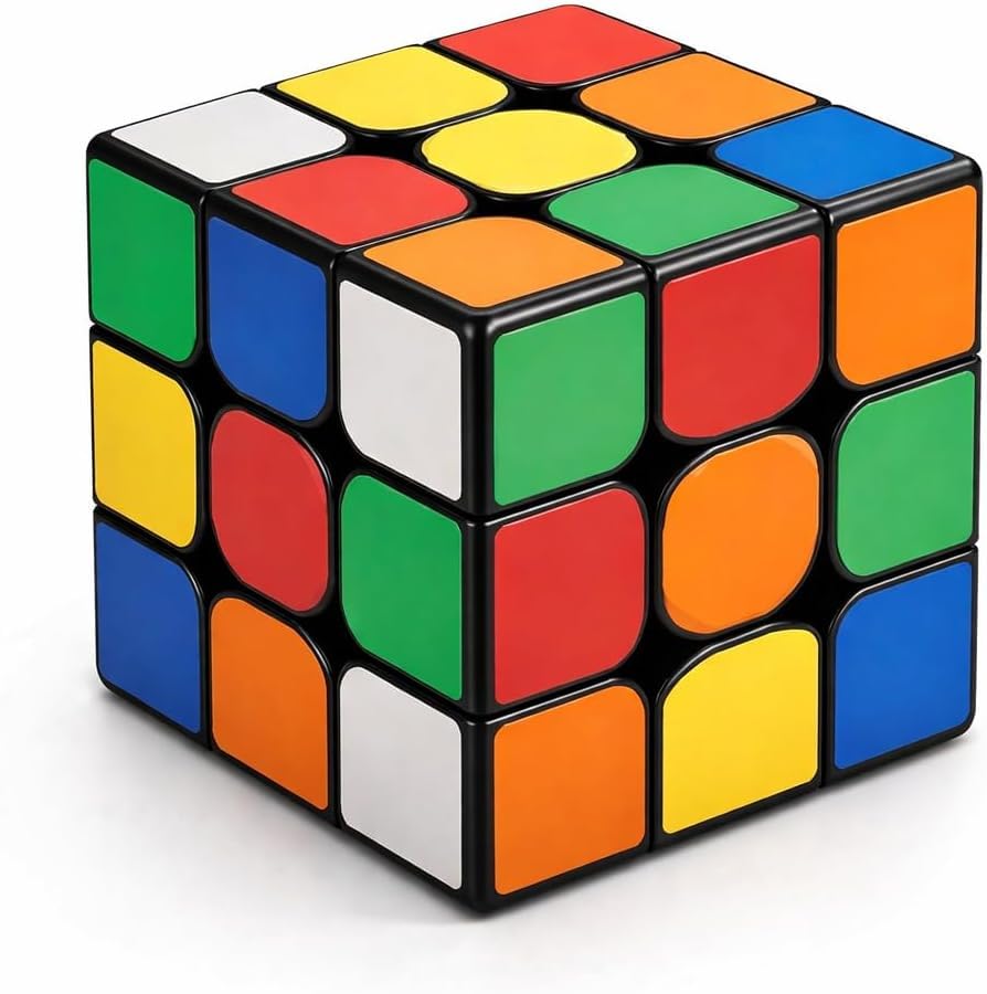 3x3x3 Magic Magic Cube for Smooth Color 3D Kids Christmas Holiday Ages Cube, Competitions, Rotation, World-Class Scheme, Puzzle, Gift, Present, Gift,