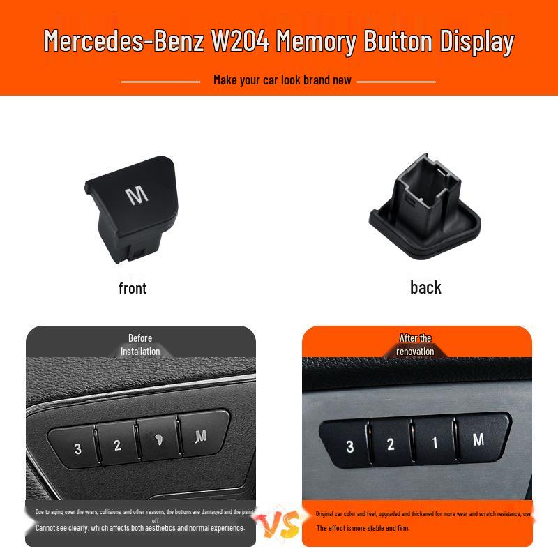 Kompatibler Memory-Schalterknopf für Mercedes-Benz C-Klasse, E-Klasse, GLK, ML-Klasse, C200, E300 Sitzeinstellung.