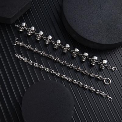 Skull Bracelet Men'S Diablo Hip Hop Punk Style Bracelet Halloween Cool Personality Bracelet