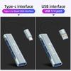 WDYEA1 Car USB Type-C To 4 Port USB HUB High Speed Adapter Accessories For Tesla Model-Y Model-3 Model-X Model-S Cybertruck Roadster