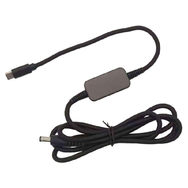 Intelligent Display USB C PD100W Charging Cable 5V To 20V Auto Voltages Switches Option With DC5525 Head