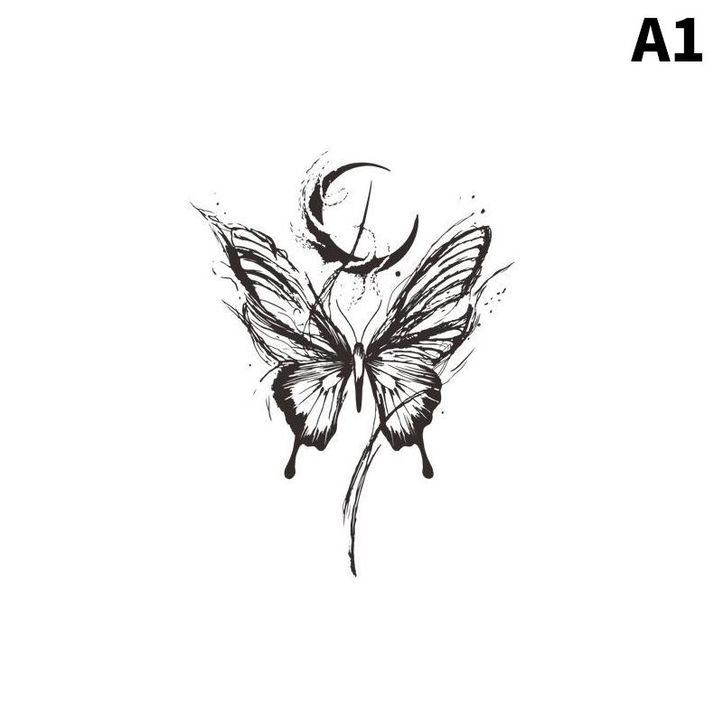 1 Unidad Pegatina de Tatuaje Temporal Impermeable 3D Mariposa Tatuaje Falso Arte para Pierna Brazo Desechable Temporal Pegatina de Tatuaje de Mariposa