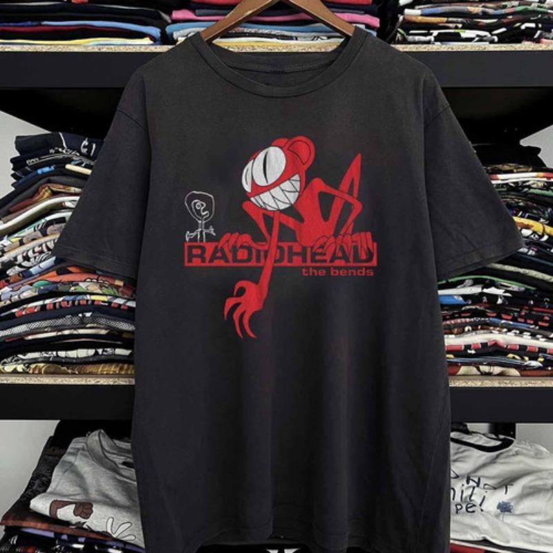 Radiohead The Bends Tshirt Retro Street Tshirt Summer New Unisex Casual Cotton Tshirt