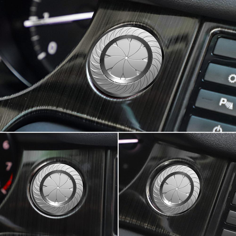 Cubierta de Botón de Arranque Pulsar Para Arrancar Motor de Coche Rotatorio Botón Pulsar Para Arrancar Accesorios Protector Anti-arañazos Auto Encendido Arranque Parada