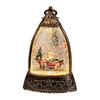 Christmas Snow Ball Lantern Bell Shape Swirling Glitter Christmas Lamp for Holiday Home Office Tabletop Decor