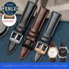 Genuine Leather 22mm Watch Strap for FOSSIL FS4835/FS5237/ME3052/FTW1114 Cowhide 20mm Watch Band Replace Waterproof Bracelet Men