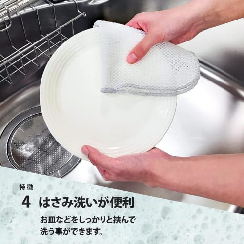 Wise Quick Foam Dry Antibacterial Mesh Dishwasher X 5-Pack