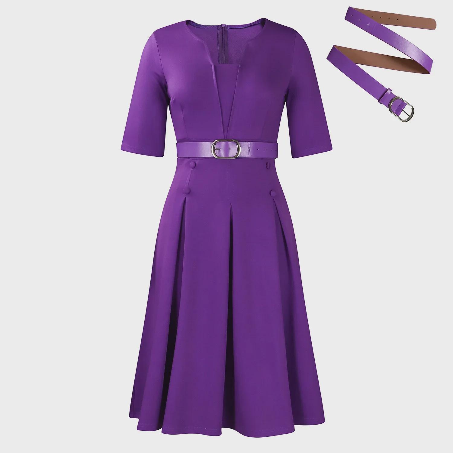 

D533 Плюс Размер Женское Элегантное Однотонное Платье в Африканском Стиле с Рукавом 5-Точек - Мода Осень 2024 XXXL