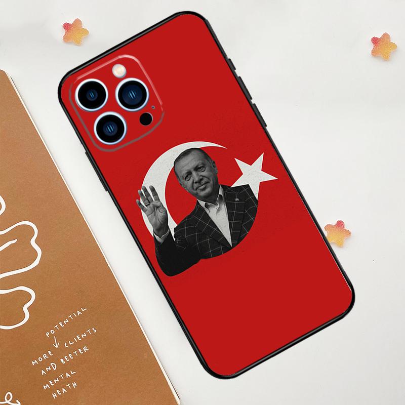 Turkey Recep Tayyip Erdogan Phone Case For iPhone 17 Pro Max 11 14 15 16 Pro Max 12 13 mini 16 Plus 16e 17 Air Funda
