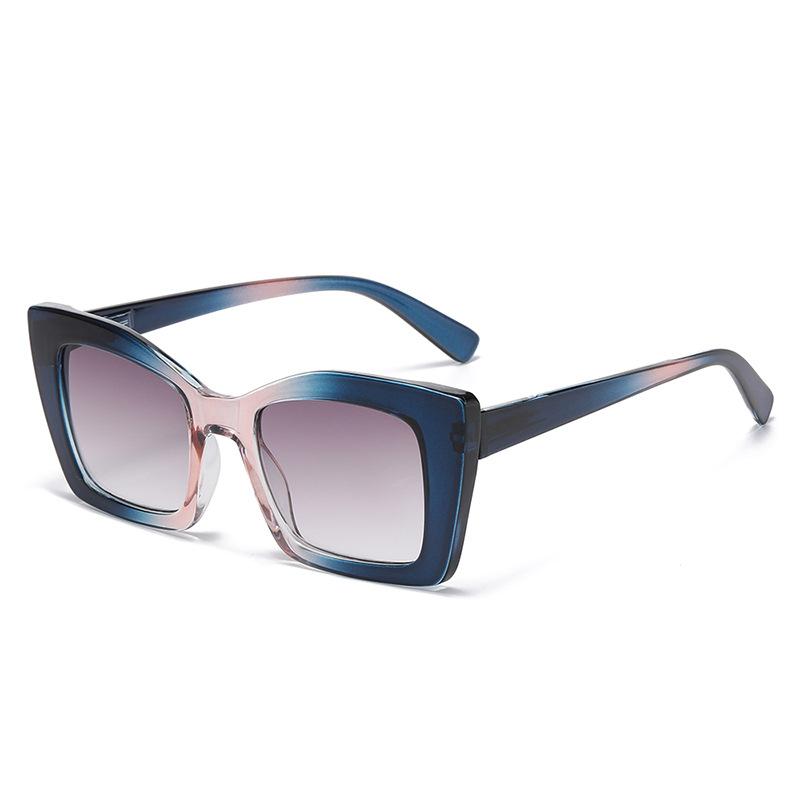 Women's Large Frame Progressive Color Lens Reading Glasses Durable Comfortable PC HD Eye Protection Eyeglasses 0 TO +4.0