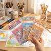 Decorative 3D Landscape Sticker Book Cartoon DIY Cabin Scene Sticker Miniature Scene Collage  Toy