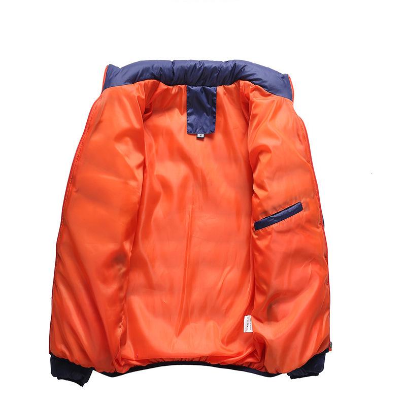 New Autumn Men's Stand-up Collar Solid Color Casual Fashion Cotton Clothes Youth Large Size Cotton Clothes Jacket Men's Clothing